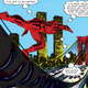 A beautiful panel where Daredevil races across the Brooklyn Bridge